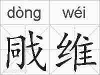 戙维的拼音
