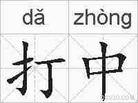 打中的拼音