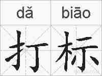 打标的拼音