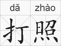 打照的拼音