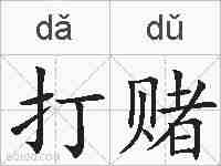 打赌的拼音