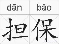 担保的拼音