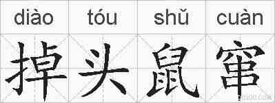 掉头鼠窜的拼音