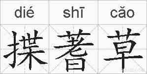 揲蓍草的拼音