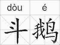 斗鹅的拼音