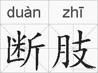 断肢的拼音