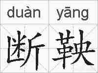 断鞅的拼音