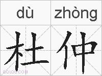 杜仲的拼音