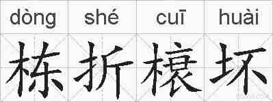 栋折榱坏的拼音