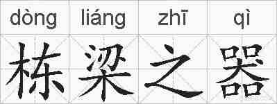 栋梁之器的拼音