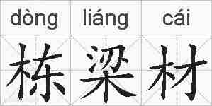 栋梁材的拼音