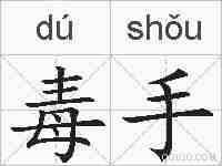 毒手的拼音