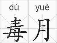 毒月的拼音