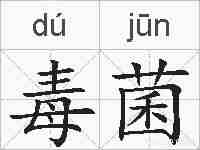 毒菌的拼音
