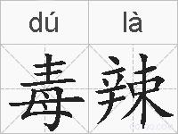 毒辣的拼音