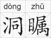 洞瞩的拼音