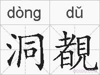 洞覩的拼音