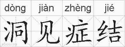 洞见症结的拼音