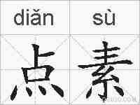 点素的拼音