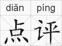 点评的拼音