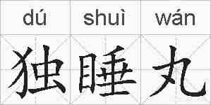 独睡丸的拼音