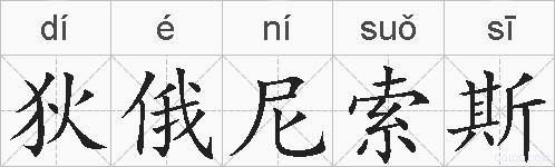 狄俄尼索斯的拼音