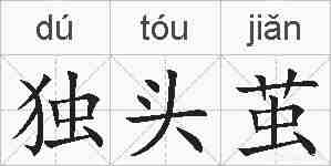 独头茧的拼音