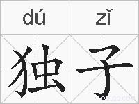 独子的拼音