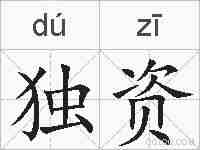 独资的拼音