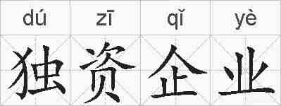 独资企业的拼音