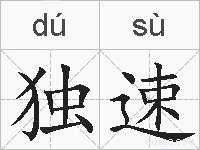 独速的拼音