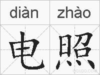 电照的拼音