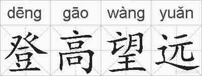 登高望远的拼音