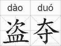 盗夺的拼音