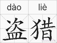 盗猎的拼音