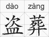 盗葬的拼音