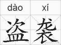 盗袭的拼音