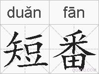 短番的拼音