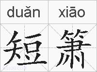 短箫的拼音