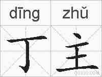 丁主的拼音