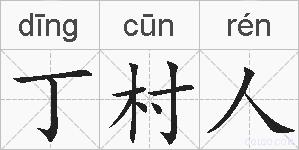 丁村人的拼音
