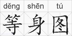 等身图的拼音