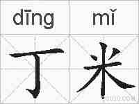 丁米的拼音