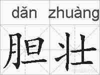 胆壮的拼音