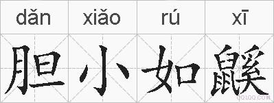 胆小如鼷的拼音