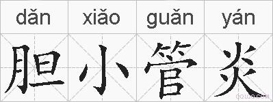 胆小管炎的拼音