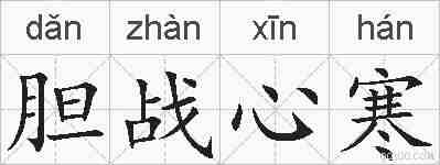 胆战心寒的拼音