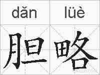 胆略的拼音