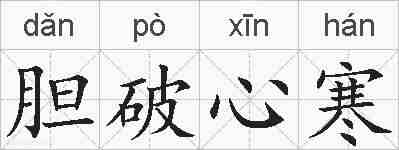 胆破心寒的拼音