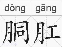 胴肛的拼音